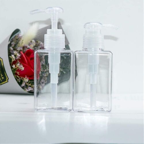 2 Flacons Pompe 100ml, Distributeur De Liquide De Cuisinetransparent