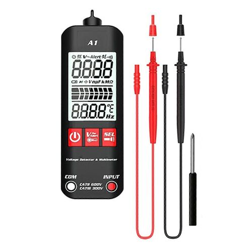 Nouveau Multimètre Numérique Intelligent Anti-Brûlure Entièrement Automatique A1, Détecte Automatiquement Le Zéro Et Les Fils D¿Incendie Rapidement Et Mesure Rapidement La Tension Avec Précision Avec