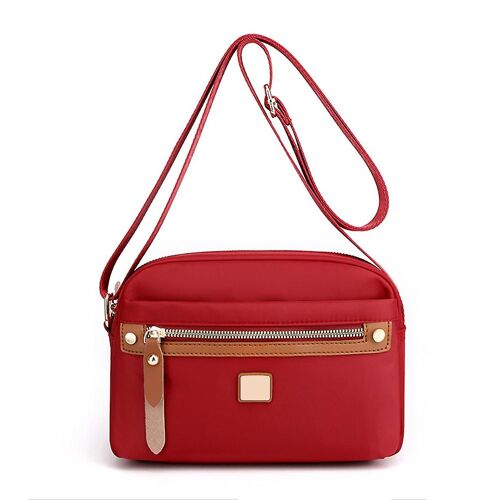 Sac à bandoulière en nylon sac à bandoulière portable léger avec multi-poche pour femmes