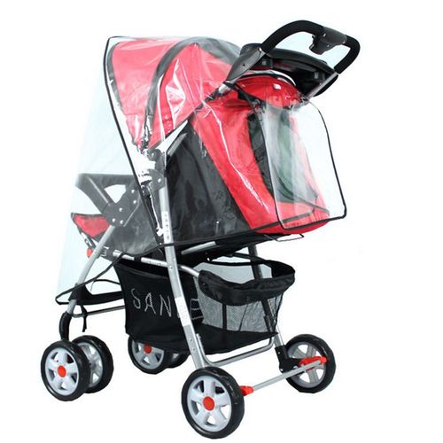 Housse De Pluie Universelle Housse De Plastique Étanche Pour Landau Poussette Protéger L'enfant Contre Le Vent De La Pluie