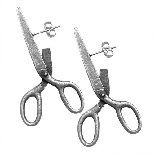 Boucles D'oreilles De Ciseaux De Mode Pour Les Femmes Accessoires D'oreille Exagérés Rétro Pour Les Rencontres