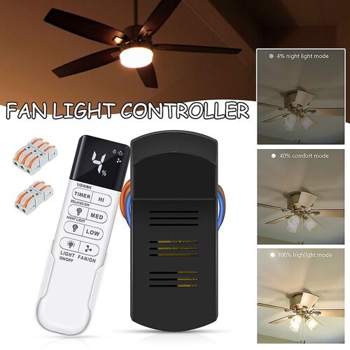 Contrôleur De Lumière De Ventilateur Pour L'aide De Contrôle De Lampe De Ventilateur D'installation Facile De Tension De Tension De 110v Pour Le Salon