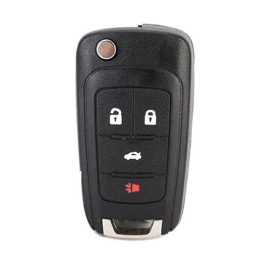 Porte-Clés Étui À 4 Boutons Flip Remote Key Fob Case Housse De Protection Pour Compatible Chevrolet-Compatible