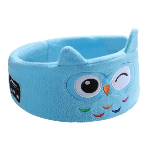 Casque de foulard compatible Bluetooth avec casque de réduction de bruit portable à imprimé animal pour les adolescents enfant