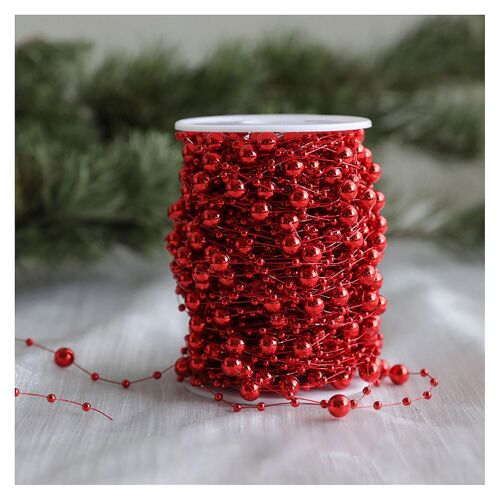 Arbre de Noël Perles Guirlande Artificielle En Plastique Réfléchissant Perles Chaîne Pour Noël Arbre De Noël Fournitures De Vacances