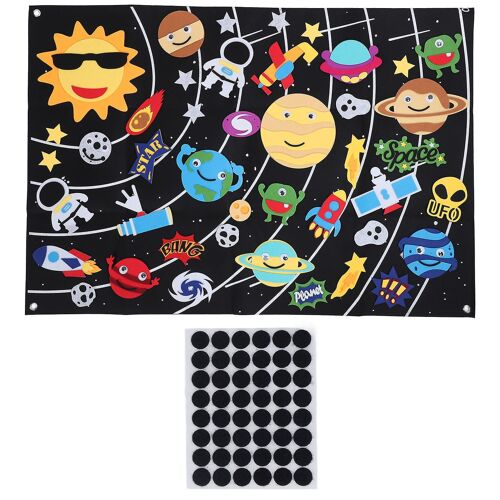 45 Pcs Outer Space Felt Story Board 3.5 Dans Storytelling Éducatif Diy Système Solaire Planètes Felt Board