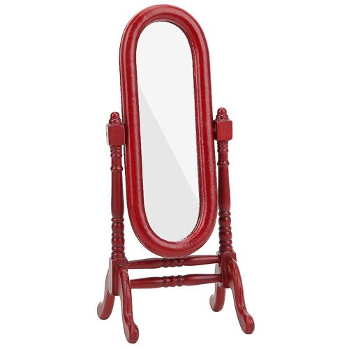 1 :12 Mini Maison De Poupée Pleine Longueur Dressing Miroir Modèle Accessoire Chambre Meubles Jouet