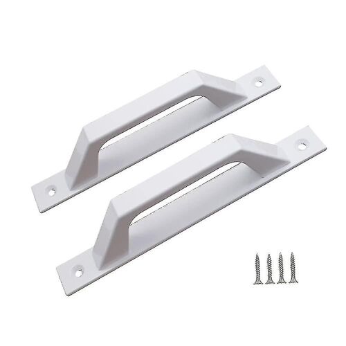 Cuisine en plastique verre monté en verre Poignée de porte en aluminium Poignée de porte en alliage d'aluminium (d Blanc)