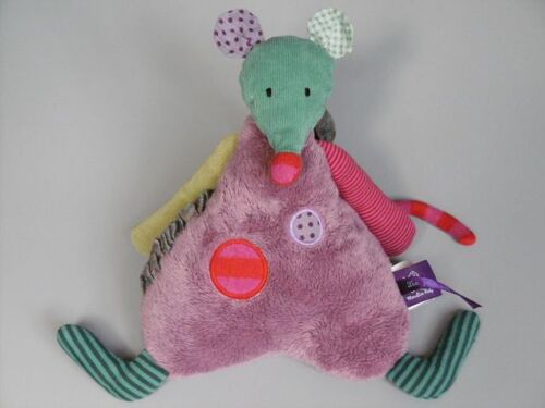Doudou souris musicale Moulin Roty Les Jolis Pas Beaux mauve violet vert