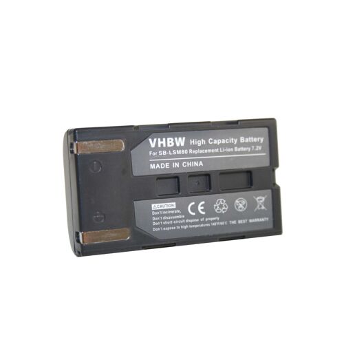 vhbw 1x Batterie remplacement pour Samsung SB-LSM160, SB-LSM320, SB-LSM80 pour caméra vidéo caméscope (600mAh, 7,2V, Li-ion)