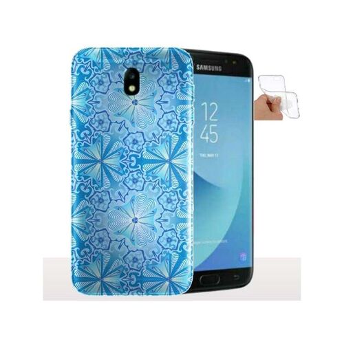 Coque Samsung J6 2018 Rosace Bleu Pastel / Silicone / Anti chocs / Collection Formes