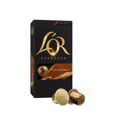 L'or Espresso Cafe Colombia Intensite 8 - 10 Capsules En Aluminium