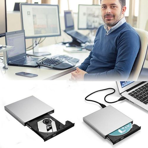 Lecteur CD/DVD externe DVD Combo CD-RW Portable Slim USB 2.0 Graveur CD pour Windows 2000/XP/Vista/L