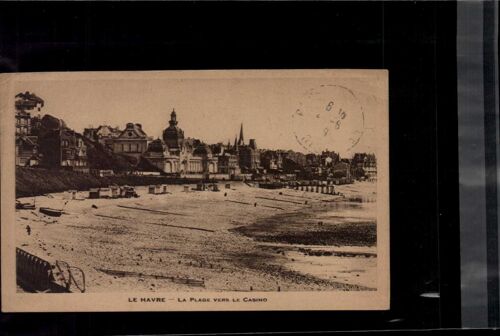 Carte Postale Le Havre, La Plage Vers Le Casino En L'état Sur Les Photos