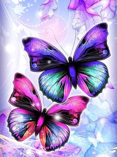 Diy 5d Diamond Painting 30x40 Cm Couleur Papillon Complet Accessoires, Animal Insecte Broderie Peinture Diamant Painting Kit Complet Point De Croix Cristal Strass Décoration De La Maison