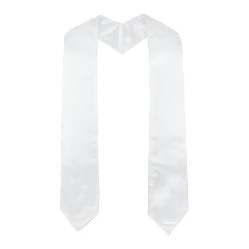 Étole Diplôme Universitaire Blanc Adulte Bechalor Bapteme Clergé Volé Prêtre 16 Couleurs