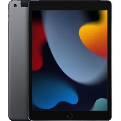 Apple - iPad (2021) - 10,2" WiFi + Cellulaire - 64 Go - Gris Sidéral - Reconditionné - Très bon état