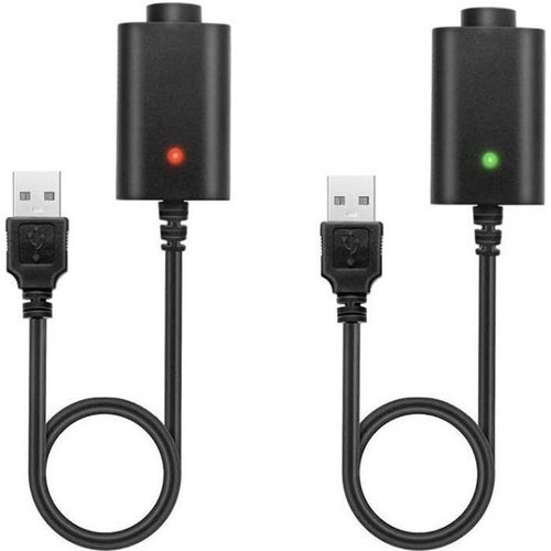 Lot de 2 Câble USB Chargeur pour Cigarette Électronique Ego/Ego- T/Ego- C/Ego- W/Ego Twist et Tout 510 Thread Batteries/sans Nicotin
