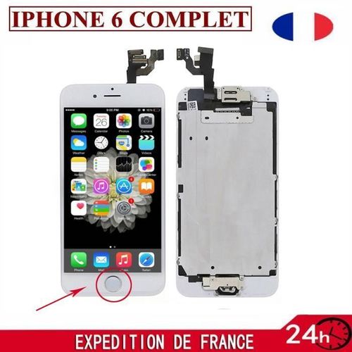 Ecran Iphone 6 Lcd Complet 4.7 + Home Camera + Vitre Tactile Chassis (Envoie Sous 24h De Fr)