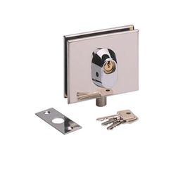 SERRURE BASSE PORTE VERRE INOX POLI 6041