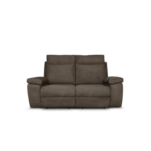 Canapé De Relaxation Manuel 2 Places En Tissu Houda - Taupe