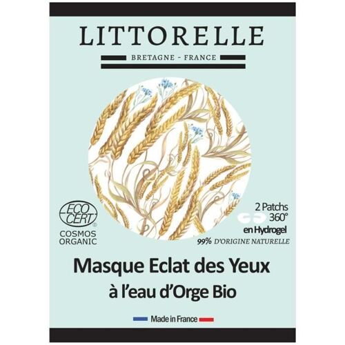 Patch Yeux - Certifié Bio - Masque Eclat Des Yeux - Anti Cernes - Hydratant - Vegan 