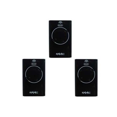 Lot de 3 Télécommandes FAAC XT2 433 SLH BLACK