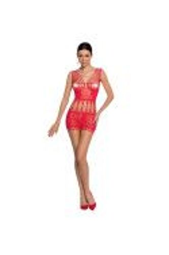 Teddy/Bas Passion Woman Bs090 - Rouge Taille Unique