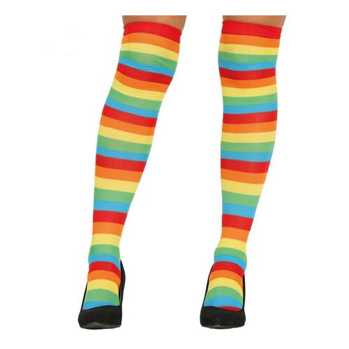 Bas ? Rayures Multicouleur (Taille Unique Femme)