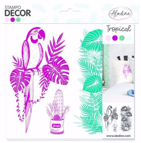 Tampons Stampo Décor Tropical Aladine