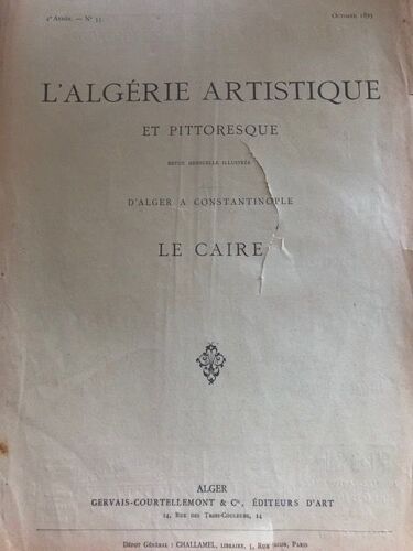 Extrait De La Nouvelle Revue - L'education Artistique Des Indigenes En Algerie