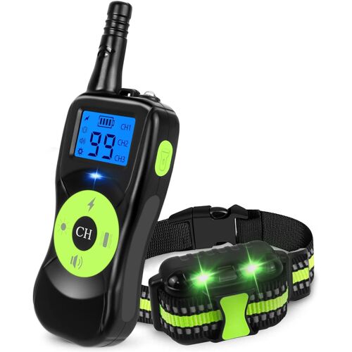 Collier De Dressage Pour Chiens Collier De Dressage Pour Petits, Moyens Et Grands Chiens Rechargeable, Mode De Formation 3+1, Télécommande 500m, Colliers De Dressage Pour Chien