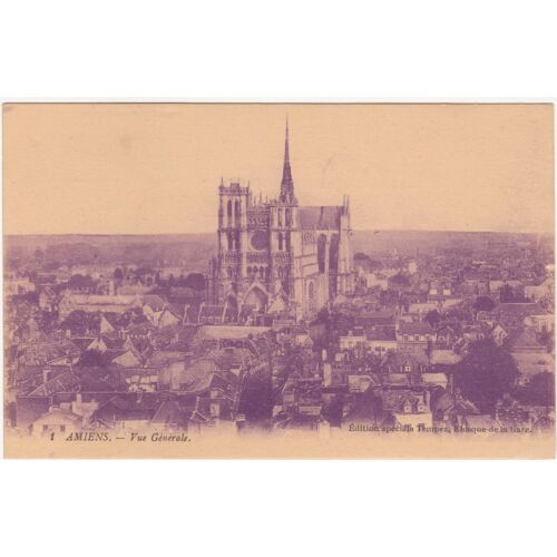 Cpa - Amiens "Vue Générale " - Édition Spéciale Tempez, Kiosque De La Gare