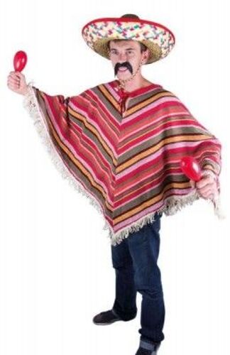 P'tit Clown Re91224 - Poncho Mexicain, Taille Unique