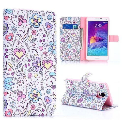 Etui Folio A Rabat Samsung Galaxy Note 4 C'est Le Printemps Eco-Cuir (Pu)