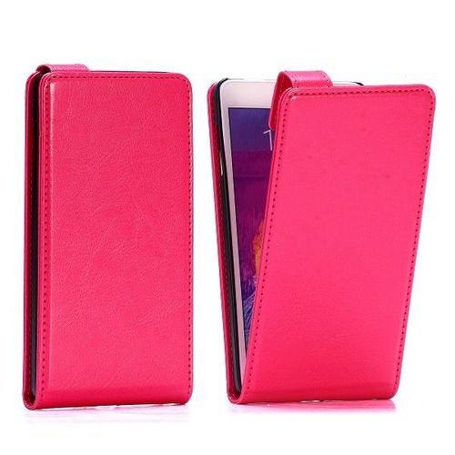 Etui Folio A Rabat Samsung Galaxy Note 4 Rose Pink Eco-Cuir (Pu)