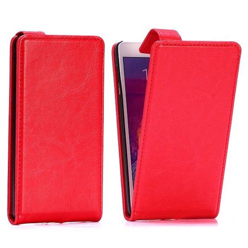 Etui Folio A Rabat Samsung Galaxy Note 4 Rouge Red Eco-Cuir (Pu)