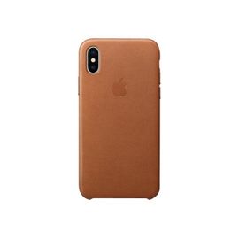 Apple - Coque de protection pour téléphone portable - cuir - marron selle - pour iPhone X