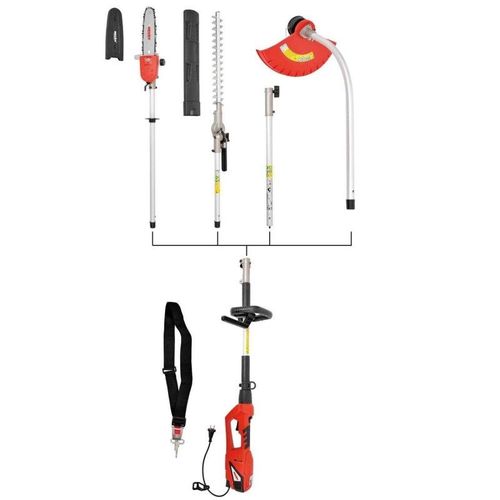 Hecht 690 3en1 Outil multifonctionnel electrique debroussailleuse tronconneuse