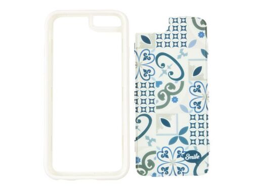 Smile - Coque de protection pour téléphone portable - polycarbonate, polyuréthanne thermoplastique (TPU) - porcelaine céramique