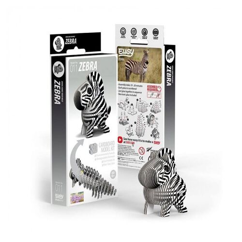 Eugy 3d Animal Sauvage - Le Zebre