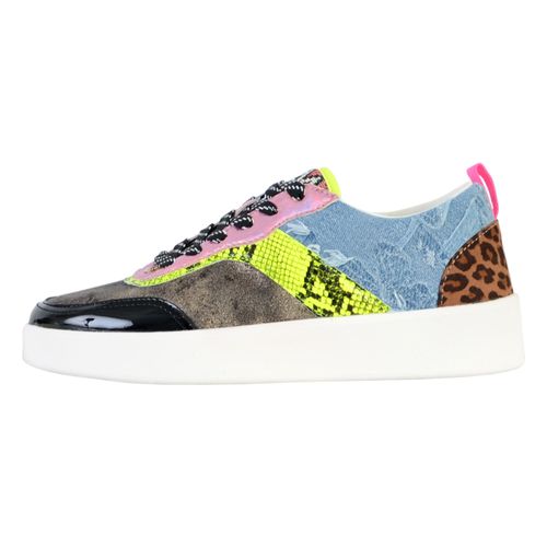 Basket Lacets Desigual Fancy Crazy Patch