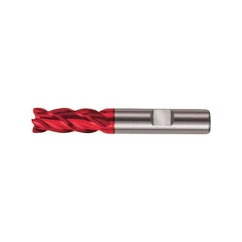 Fraise cylindrique longue, 4 dents, en carbure monobloc avec angle d'hélice de 35°/38°, queue HB, Fire, Ø d1 - h10 : 8,0 mm, Long. totale l1 63 mm