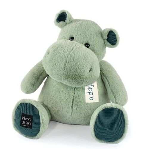 Les Hippos Peluche Vert Amande 40 Cm De Histoire D'ours