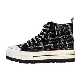 Basket Montante Lacets Desigual Crush Bn