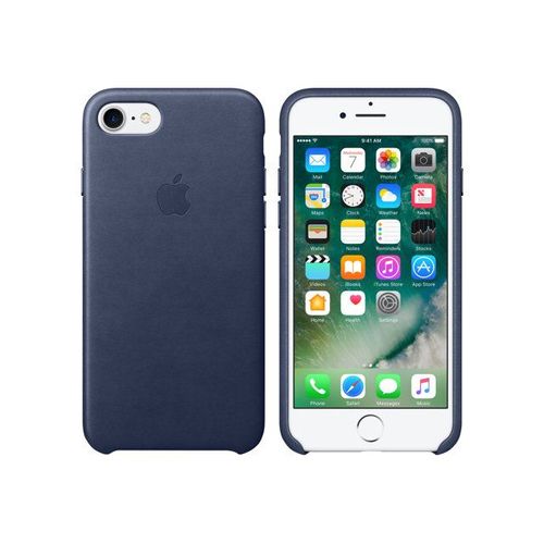 Apple - Coque De Protection Pour Téléphone Portable - Cuir - Bleu Nuit