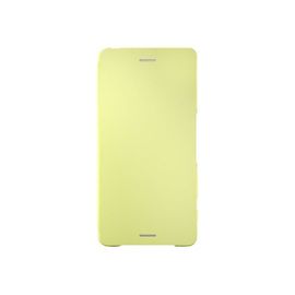 Sony Style Cover Flip Scr52 - Étui À Rabat Pour Téléphone Portable - Citron Vert, Or - Pour Xperia X