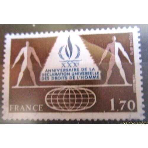 1978. F2027: 30ème Anniversaire De La Déclaration Des Droits De L'homme.