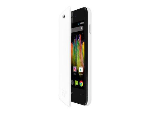 Wiko - Étui À Rabat Pour Téléphone Portable - Polycarbonate - Blanc - Pour Wiko Lenny