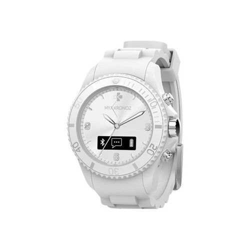 MyKronoz ZeClock - Blanc pur - montre intelligente - monochrome - Bluetooth - 65 g